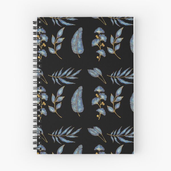 Item preview, gold and blue leaves pack designed and sold by stickers-packs.