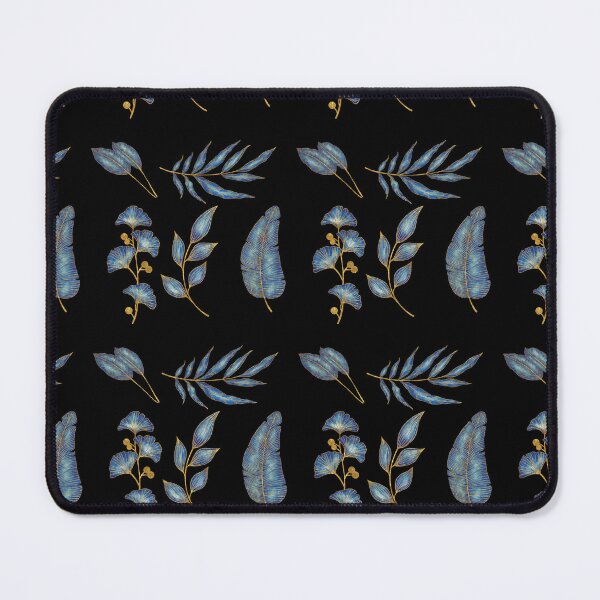 Item preview, gold and blue leaves pack designed and sold by stickers-packs.