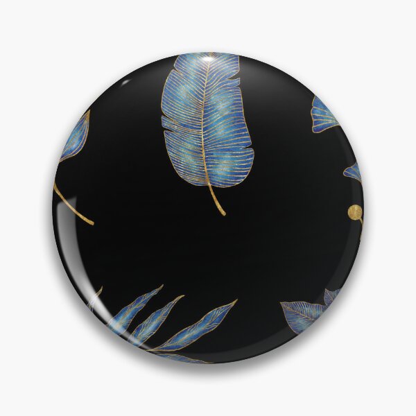Item preview, gold and blue leaves pack designed and sold by stickers-packs.