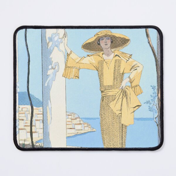 Item preview, Amalfi Art Deco Vintage Painting by George Barbier designed and sold by blackdogshop.