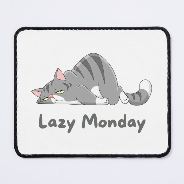 Item preview, Lazy Monday Cat designed and sold by Cute-Store-HQ.