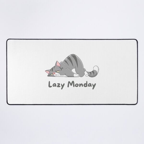 Item preview, Lazy Monday Cat designed and sold by Cute-Store-HQ.