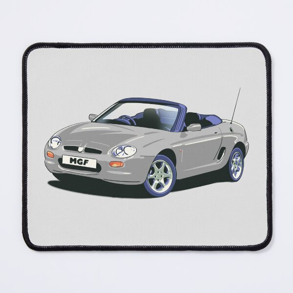 Item preview, MG Rover MGF convertible cabriolet car in Platinum Silver designed and sold by Webazoot Industries - Car Art.