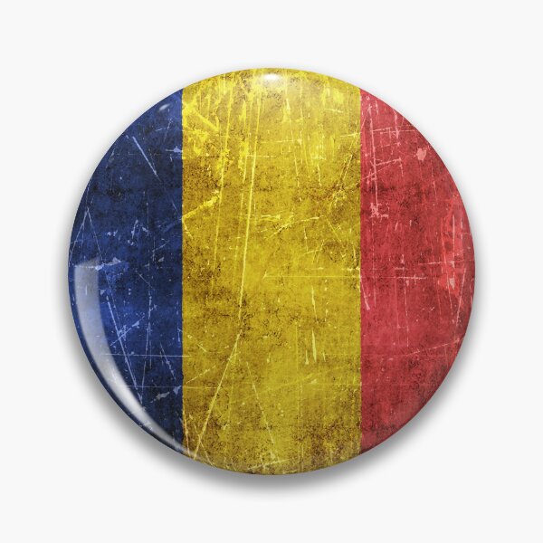 Item preview, Vintage Aged and Scratched Romanian Flag designed and sold by JeffBartels.