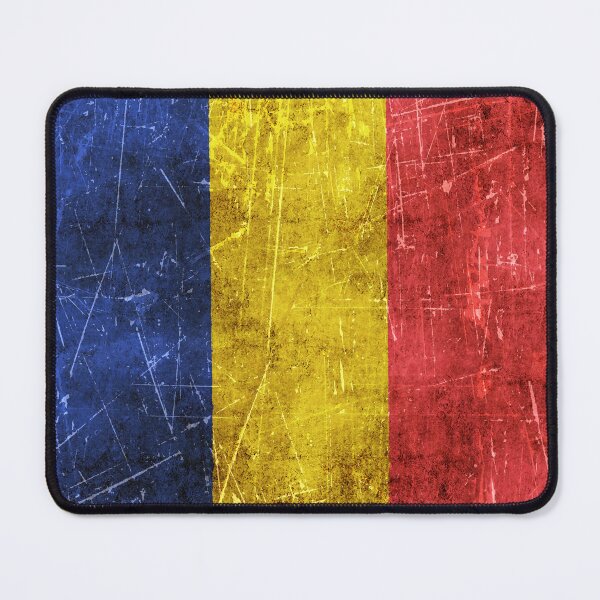 Item preview, Vintage Aged and Scratched Romanian Flag designed and sold by JeffBartels.