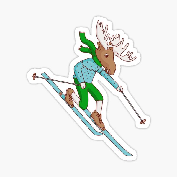 Ski Yeti Ski Holiday Bigfoot Cadeau Enfants' Autocollant
