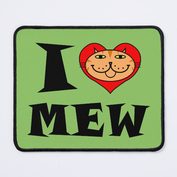 Item preview, I HEART MEW - ORANGE TABBY CAT designed and sold by RawSunArt.