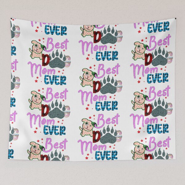 Item preview, Best Dog Mama Ever Mother Dog Lover Love Puppy Bulldog Boxer Bull Terrier Dad Best Pug Dad Pug Love Ever Gift Premium Apparel Funny Holiday Xmas designed and sold by DesignByHeartUK.