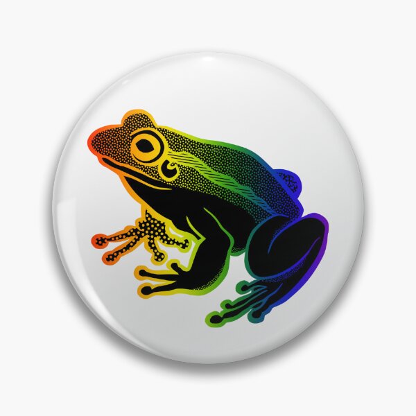 Item preview, Pride frog pride flag colours design  designed and sold by TipTopTapo.