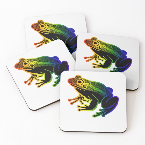 Item preview, Pride frog pride flag colours design  designed and sold by TipTopTapo.