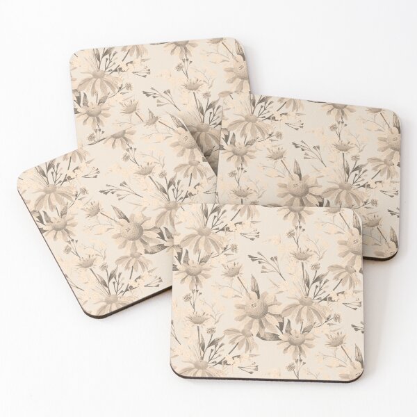 Item preview, Wild Flowers Daisy Nude Colors Pastels Colors Beige  designed and sold by Lady Bruniere.