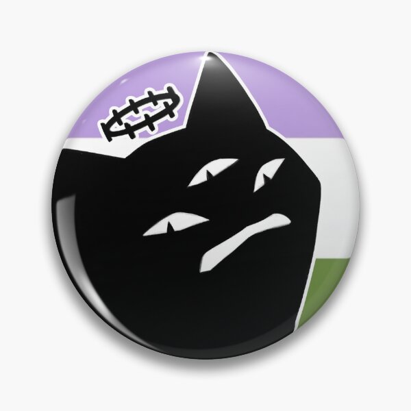 Item preview, judgmental sølkāt genderqueer pride designed and sold by SoulCatProducts.
