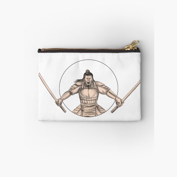 Item preview, Samurai Warrior Wielding Two Swords Tattoo designed and sold by patrimonio.