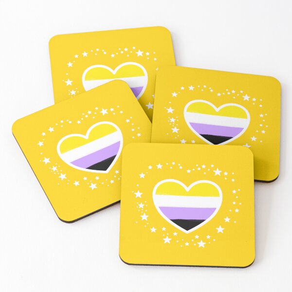 Item preview, Nonbinary Pride Heart designed and sold by PHNDZMND.