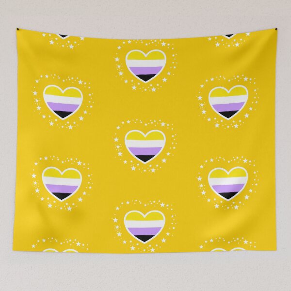 Item preview, Nonbinary Pride Heart designed and sold by PHNDZMND.