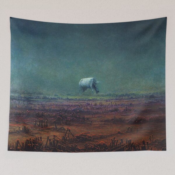 Item preview, Untitled (Mammoth), by Zdzisław Beksiński designed and sold by JustContemplate.