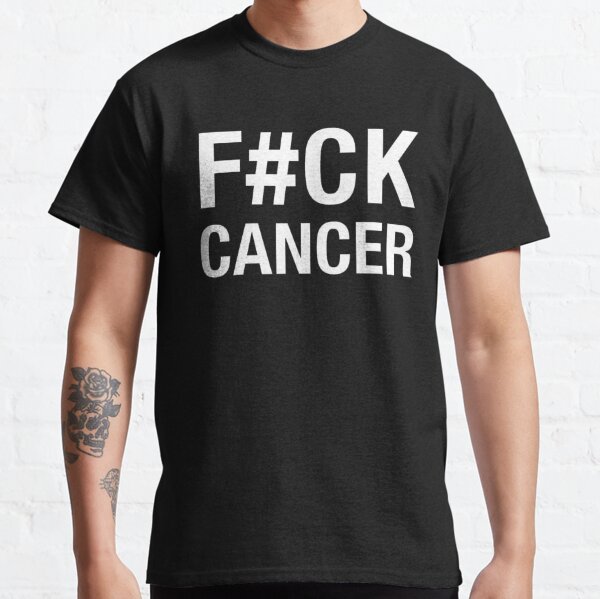Slotley Womens Fuck Cancer Pink Ribbon Raise Awareness Fashion T-Shirt Black