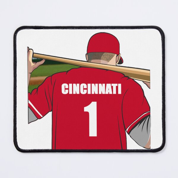 Item preview, Cincinnati Baseball Jersey Number 1 Fan designed and sold by stinkylockers.