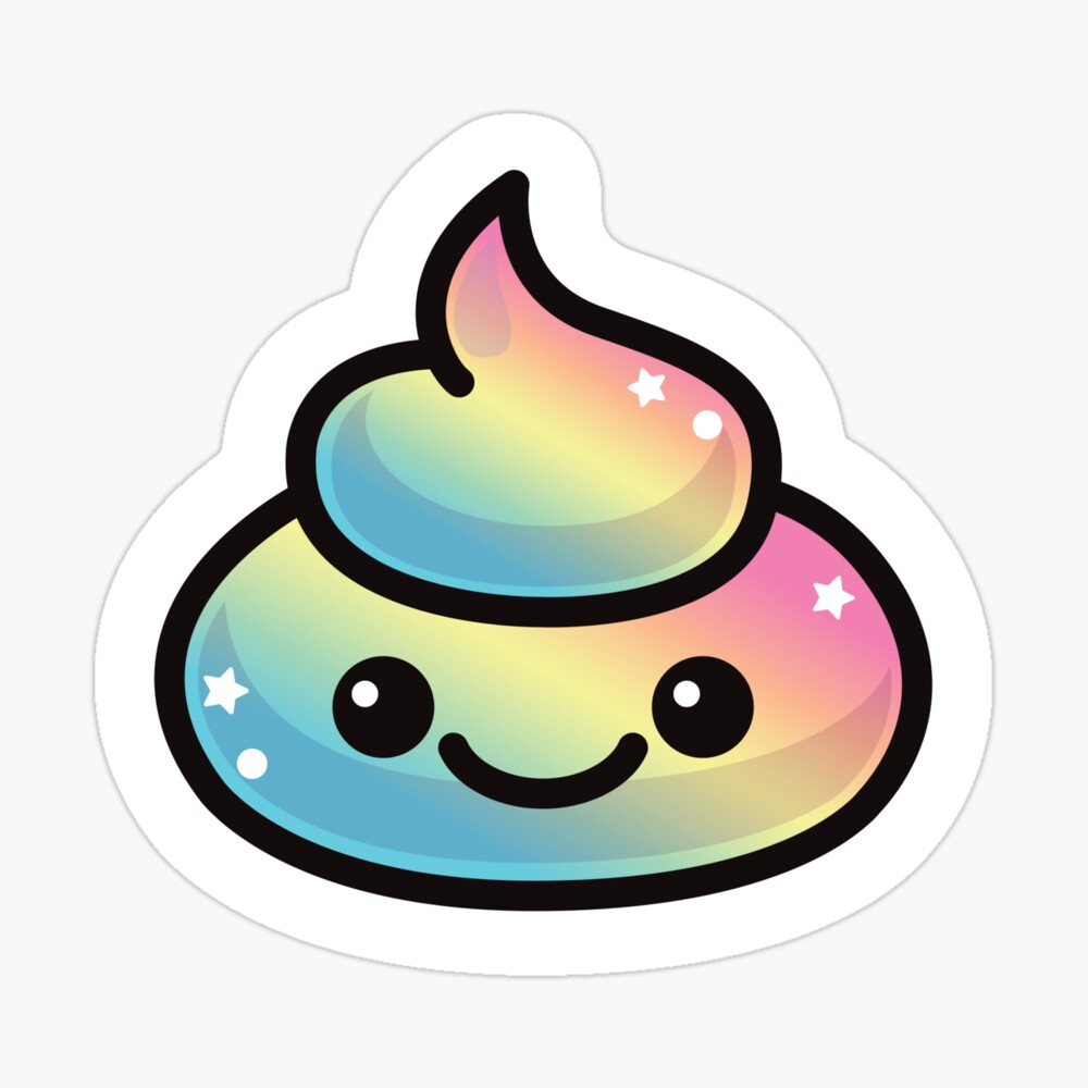 Cute Poop Emoji Rainbow I Don T Give A Poop Emoji Face