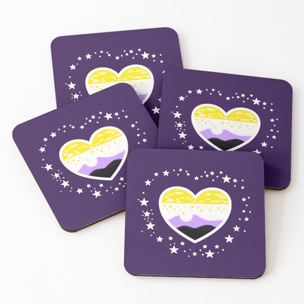 Item preview, Nonbinary Landscape Heart designed and sold by PHNDZMND.