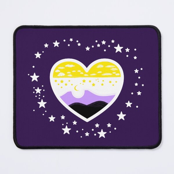 Item preview, Nonbinary Landscape Heart designed and sold by PHNDZMND.