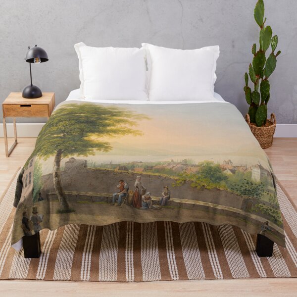 Item preview, Johann Heinrich Bleuler dJ Aussicht von Vevey ,Terrace St. Martin near Vevey Swiss art in Zurich designed and sold by TeeARTHY.