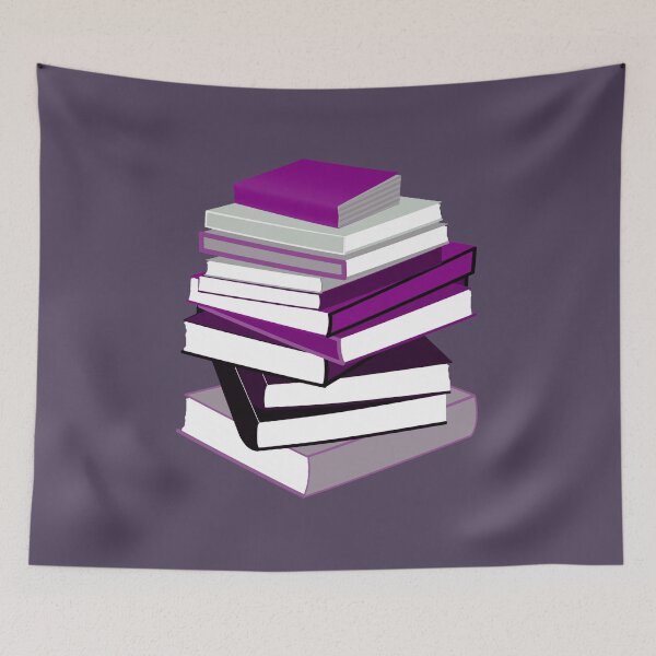 Item preview, Ace Pride Stacked Books Design designed and sold by Vernen Ink.