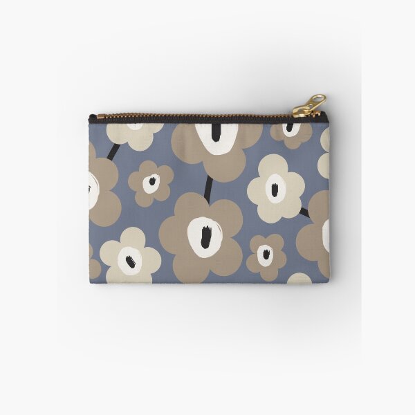 Item preview, Unique Scandinavian Floral Pattern in Gray, Blue and Beige designed and sold by Deutschic.