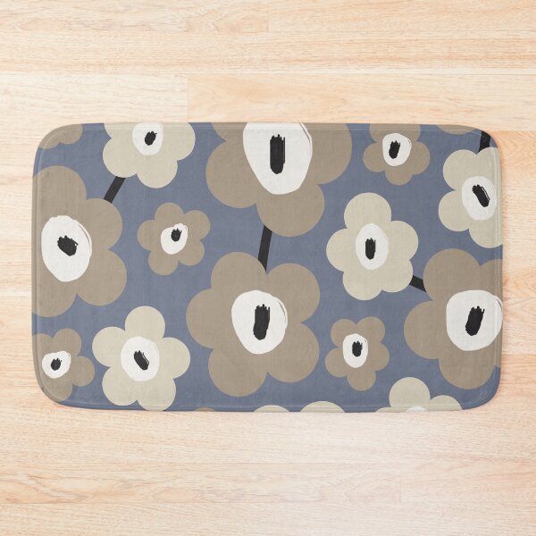 Item preview, Unique Scandinavian Floral Pattern in Gray, Blue and Beige designed and sold by Deutschic.