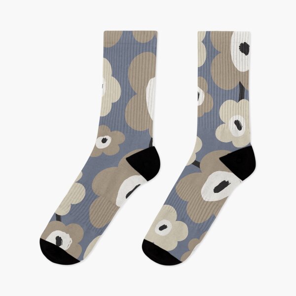 Item preview, Unique Scandinavian Floral Pattern in Gray, Blue and Beige designed and sold by Deutschic.