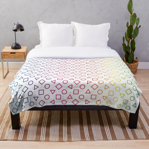 Item preview, Shape Design Limited Edition Pride Month Outlines of rotating squares and triangle with circles pattern designed and sold by Shapes-Design.