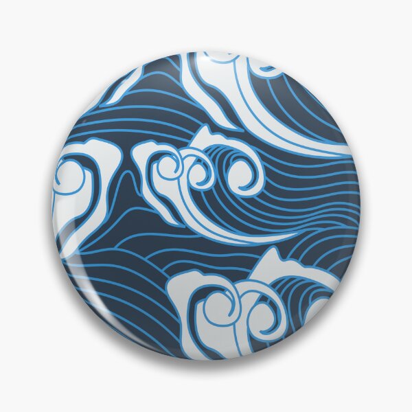 Item preview, Japanese Ocean Waves Seamless Pattern designed and sold by delikedesign.