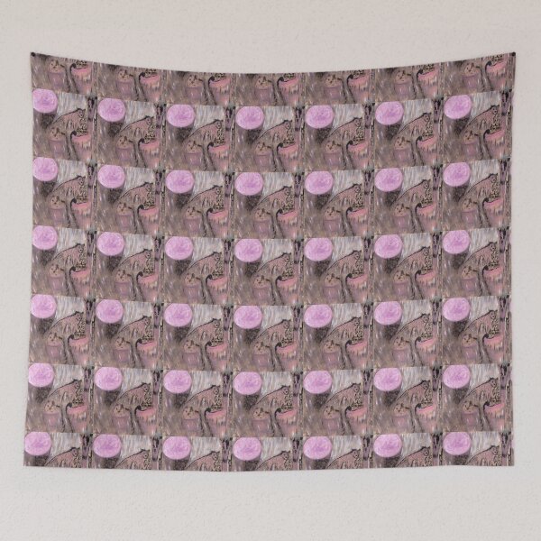 Item preview, "Wolf" with the kitties - painting designed and sold by Finnartem.