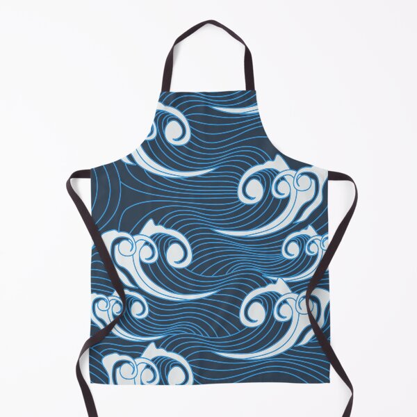 Item preview, Japanese Ocean Waves Seamless Pattern designed and sold by delikedesign.