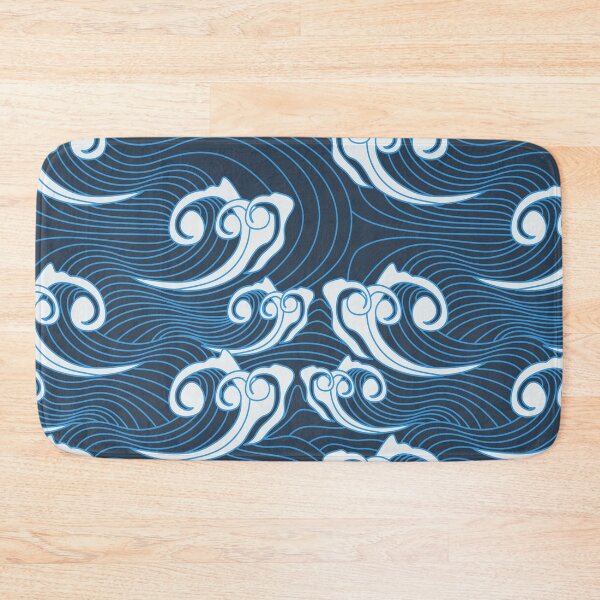 Item preview, Japanese Ocean Waves Seamless Pattern designed and sold by delikedesign.
