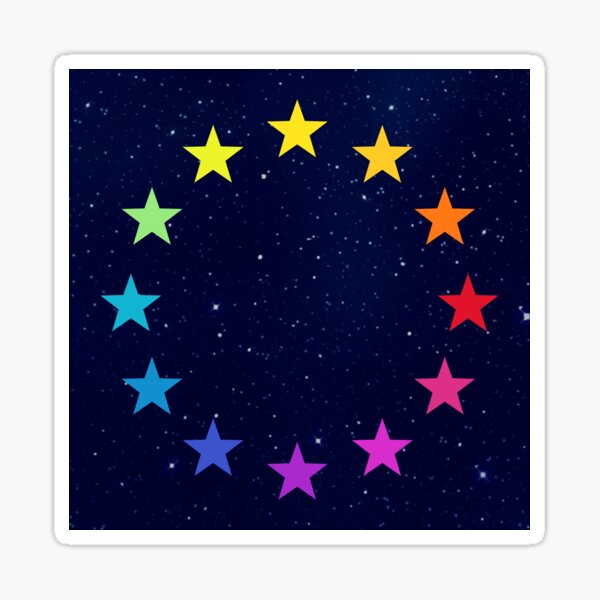 Item preview, Rainbow UE, UE stars, flag, European Union, colorful designed and sold by boom-art.