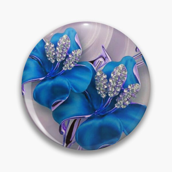 Item preview, Blue flower with diamonds designed and sold by Gagilix.