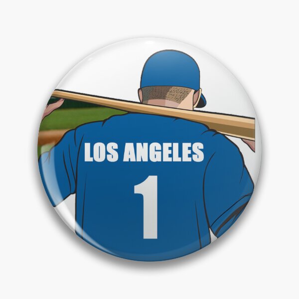 Item preview, Los Angeles Blue Baseball Jersey Number 1 Fan designed and sold by stinkylockers.