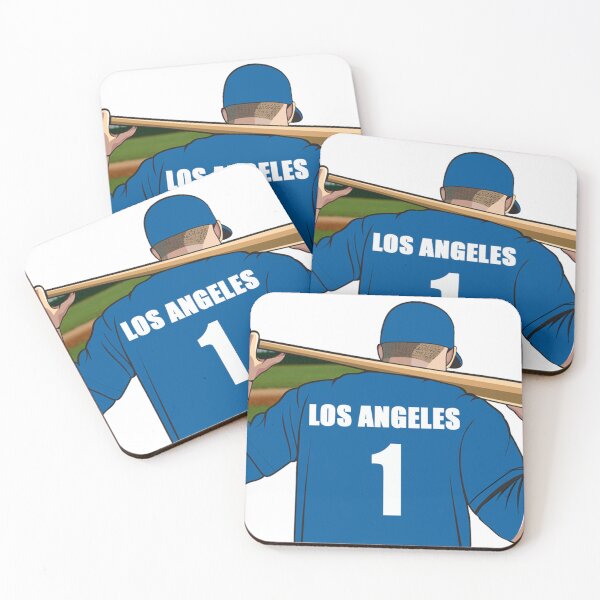 Item preview, Los Angeles Blue Baseball Jersey Number 1 Fan designed and sold by stinkylockers.