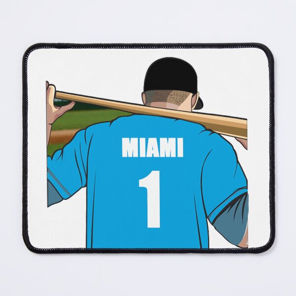 Item preview, Miami Baseball Jersey Number 1 Fan designed and sold by stinkylockers.