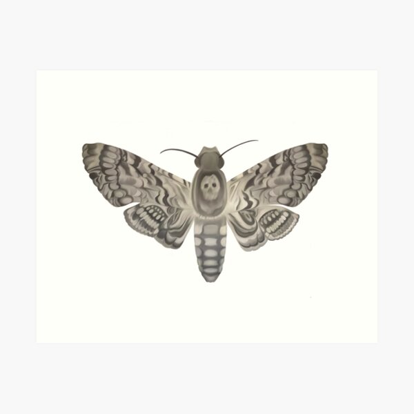 Deaths Head Hawk Moth Tattoo Wooden Hand - OOAK – RiotofHearts