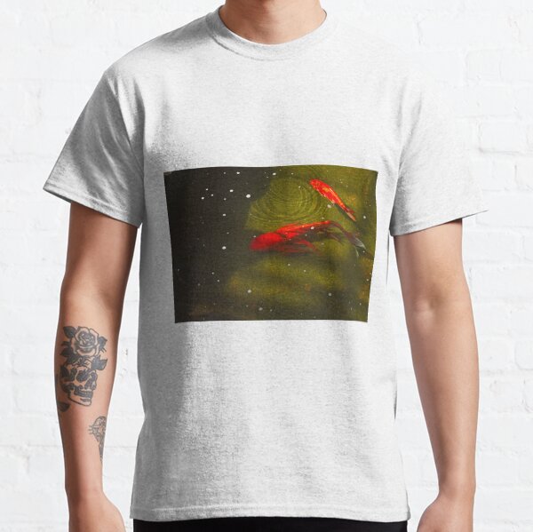 Orange Koi fish in a pond Classic T-Shirt