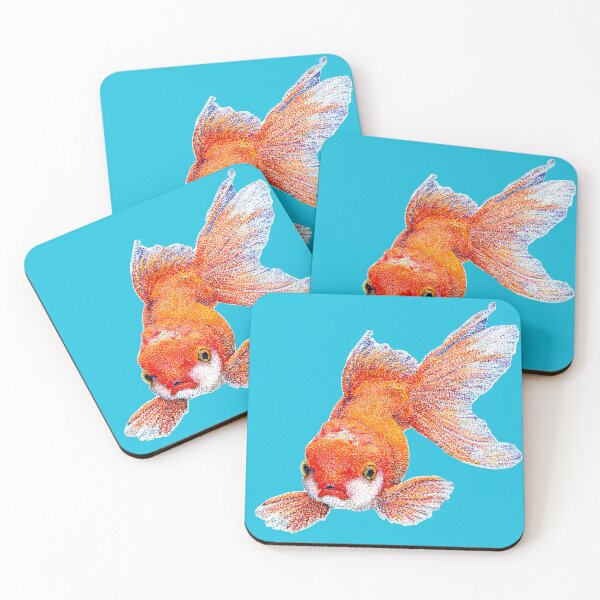 Item preview, Goldie the Pointillism Goldfish designed and sold by Cheyanne Geideman.