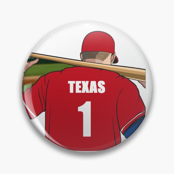 Artikelvorschau, Texas Baseball Jersey Nummer 1 Fan entworfen und verkauft von stinkylockers.