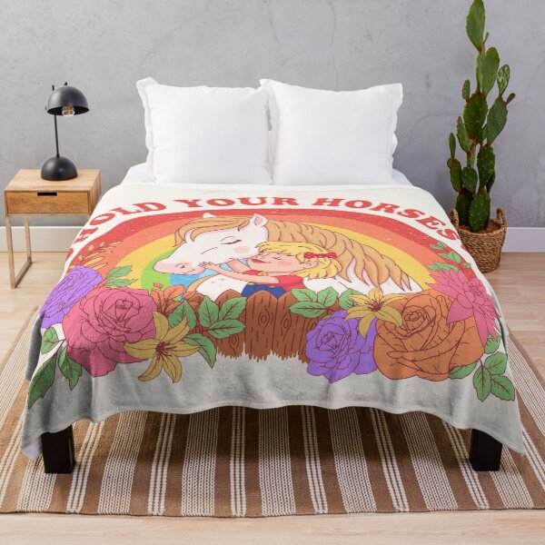 Item preview, Hold Your Horses Floral Rainbow designed and sold by Wishinglob.