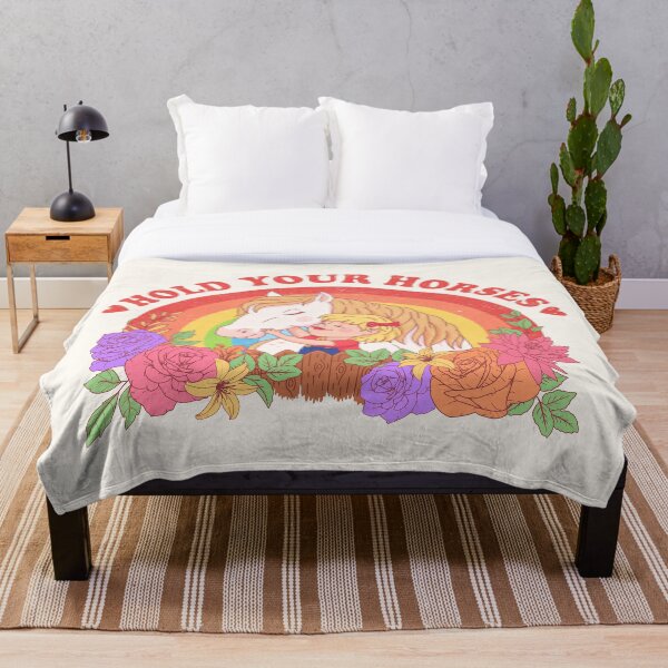 Item preview, Hold Your Horses Floral Rainbow designed and sold by Wishinglob.