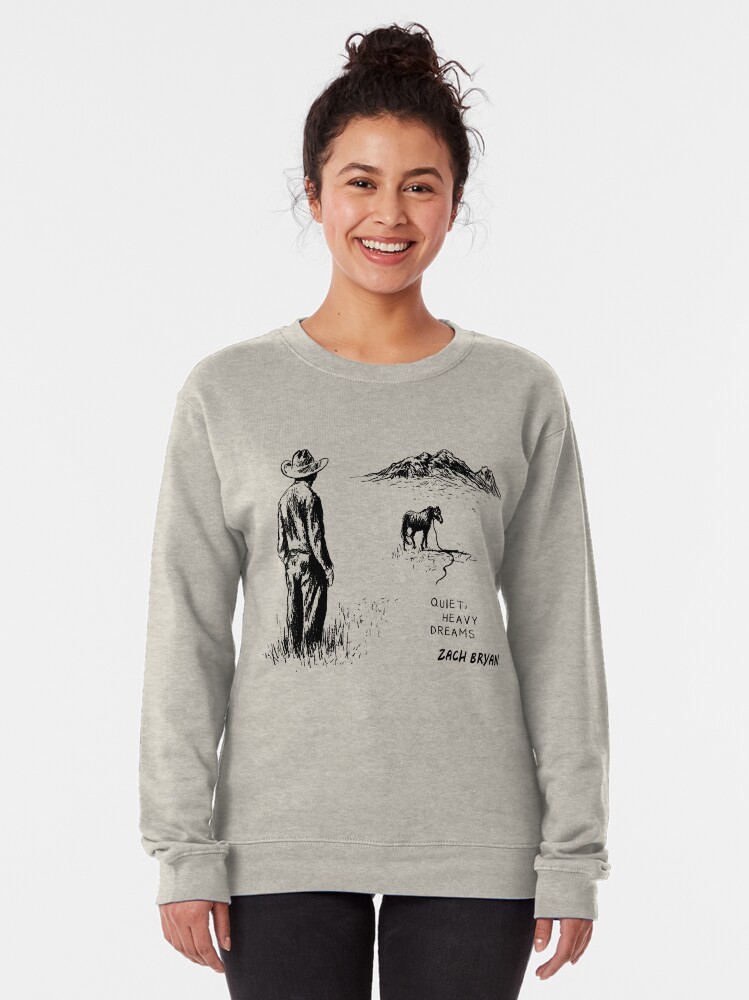 Alternate view of Zach Bryan Quiet, Heavy Dreams Pullover Sweatshirt