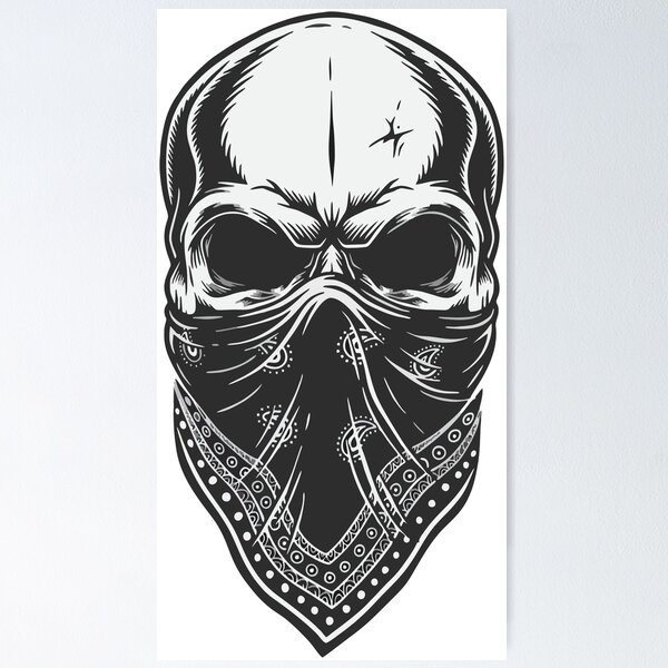 Las Vegas Raiders Skull - Bandana Canvas Print for Sale by Reckless-Design