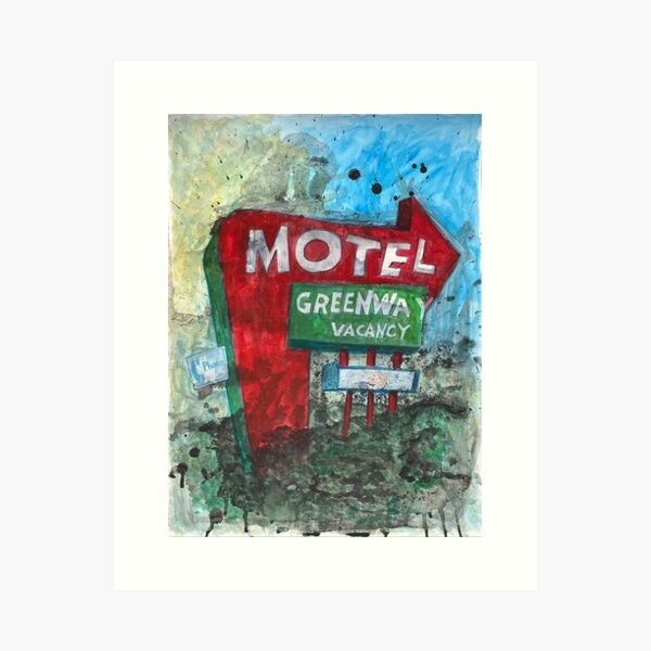 Greenway Motel Vacancy Art Print
