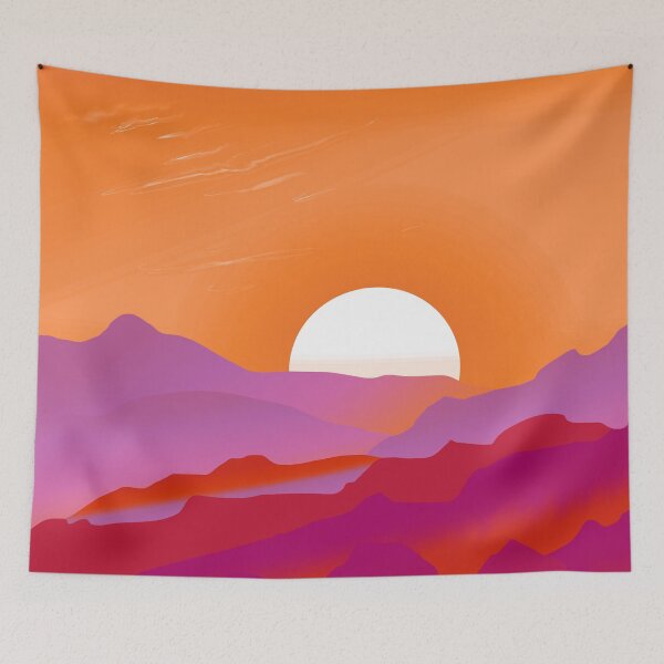 Item preview, Lesbian Community Pride Sunrise Landscape designed and sold by Vernen Ink.